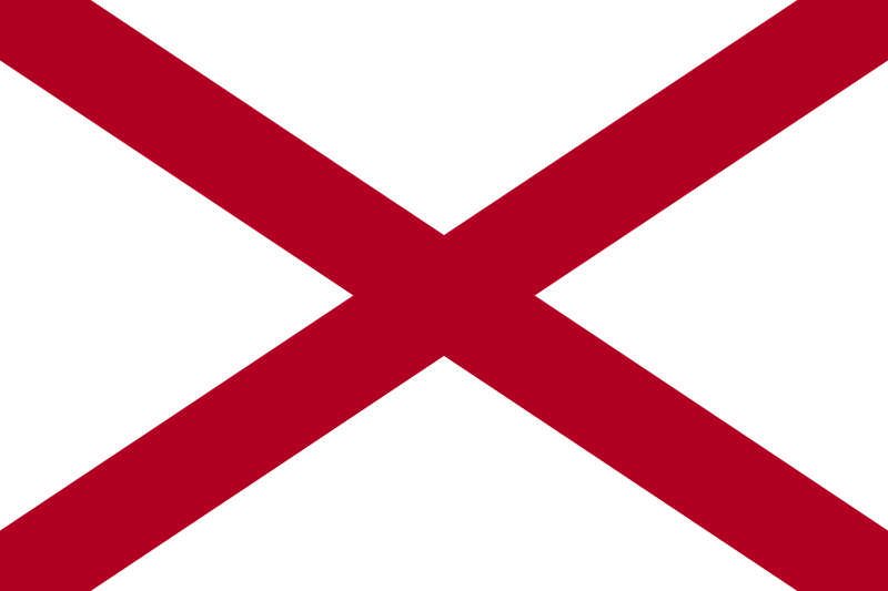 Flag of Alabama, USA